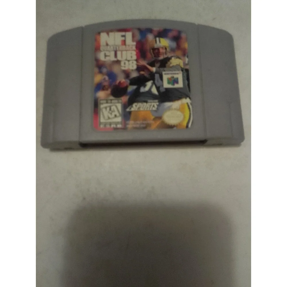 NFL Quarterback Club 98 (Nintendo 64, 1997) Game Cartridge Sports